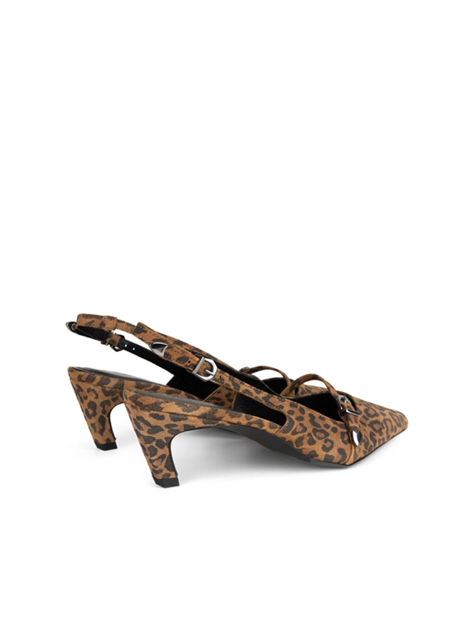 Dante 6 Leopard Slingbacks Multicolour