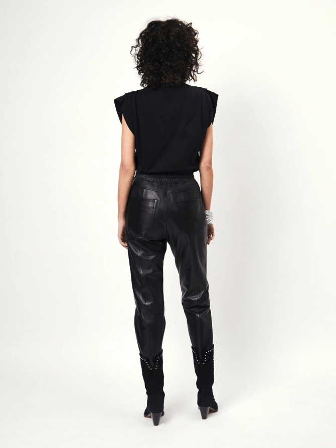 Dante 6 Leren Broek Zwart