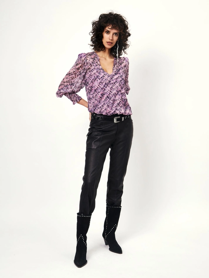 Dante 6 Leren Broek Zwart