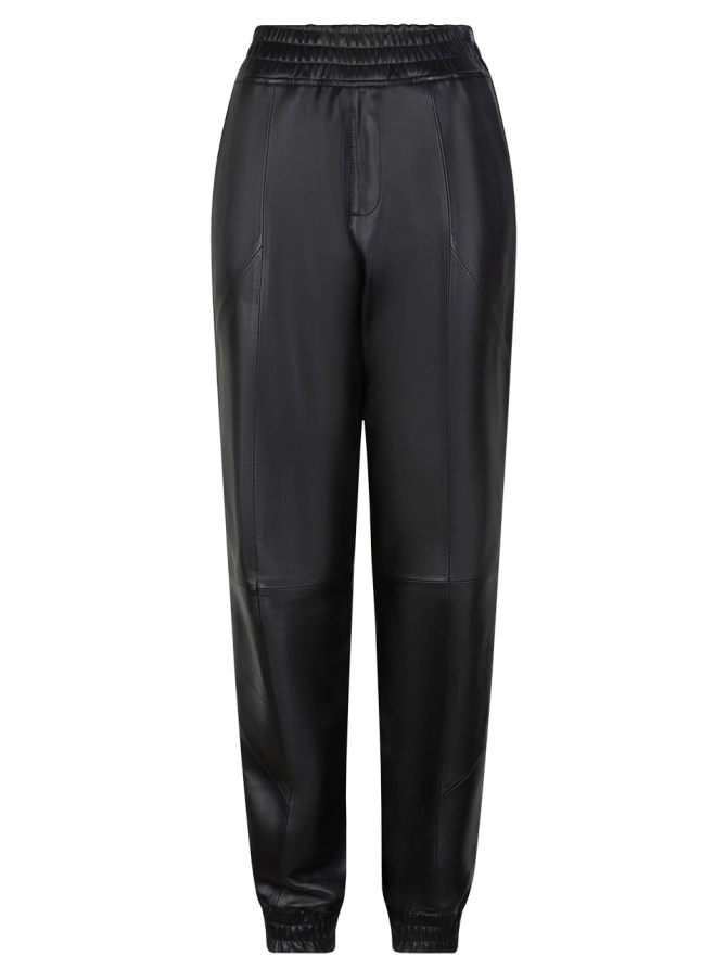 dante 6 Leren broek Zwart