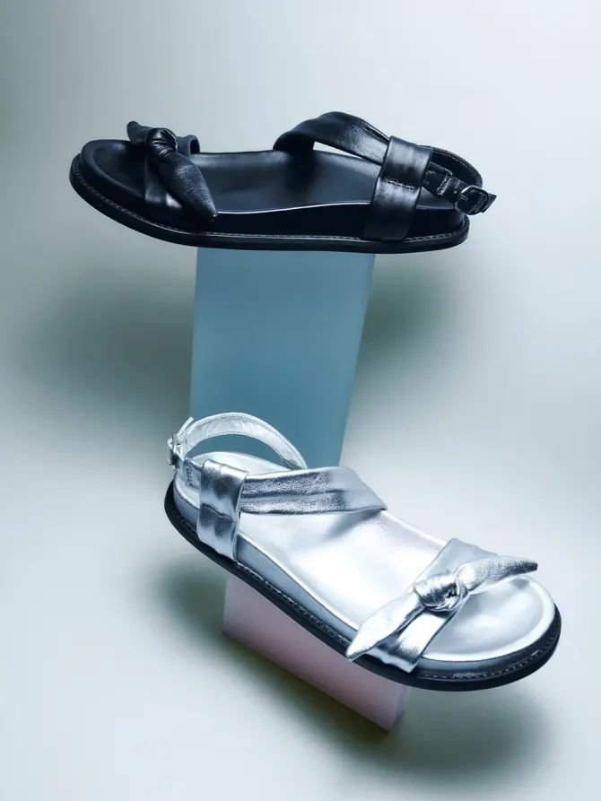 Dante 6 Leren Sandalen Zwart