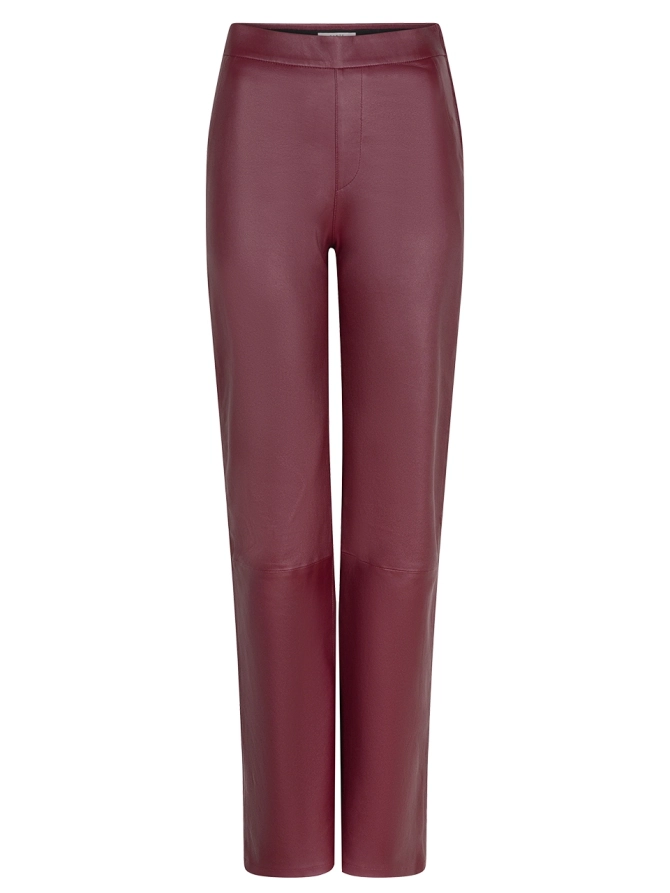 dante 6 Leren stretch broek Rood