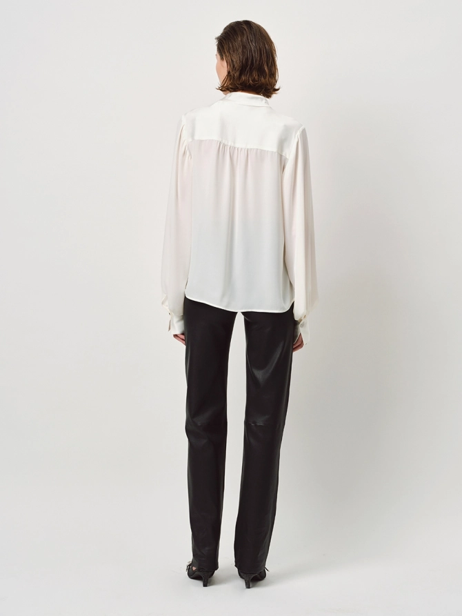 Dante 6 Leren Stretch Broek Zwart