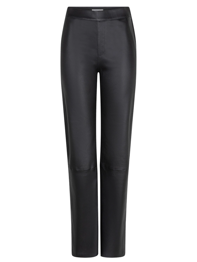 dante 6 Leren stretch broek Zwart