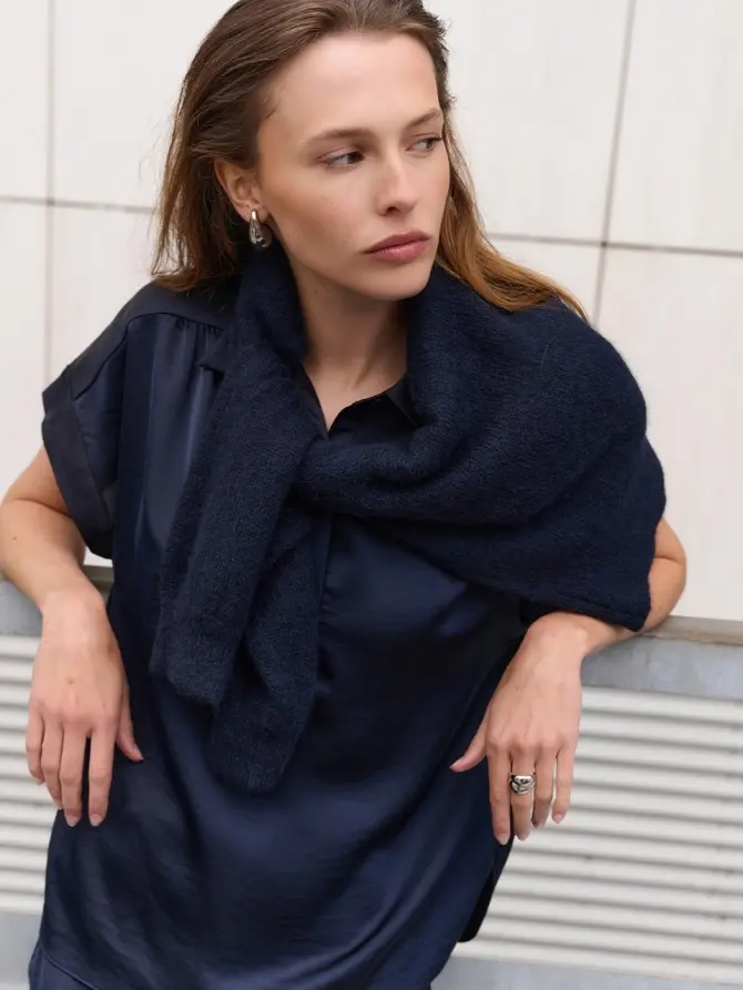 Dante 6 Loose Fit Shirt Donkerblauw