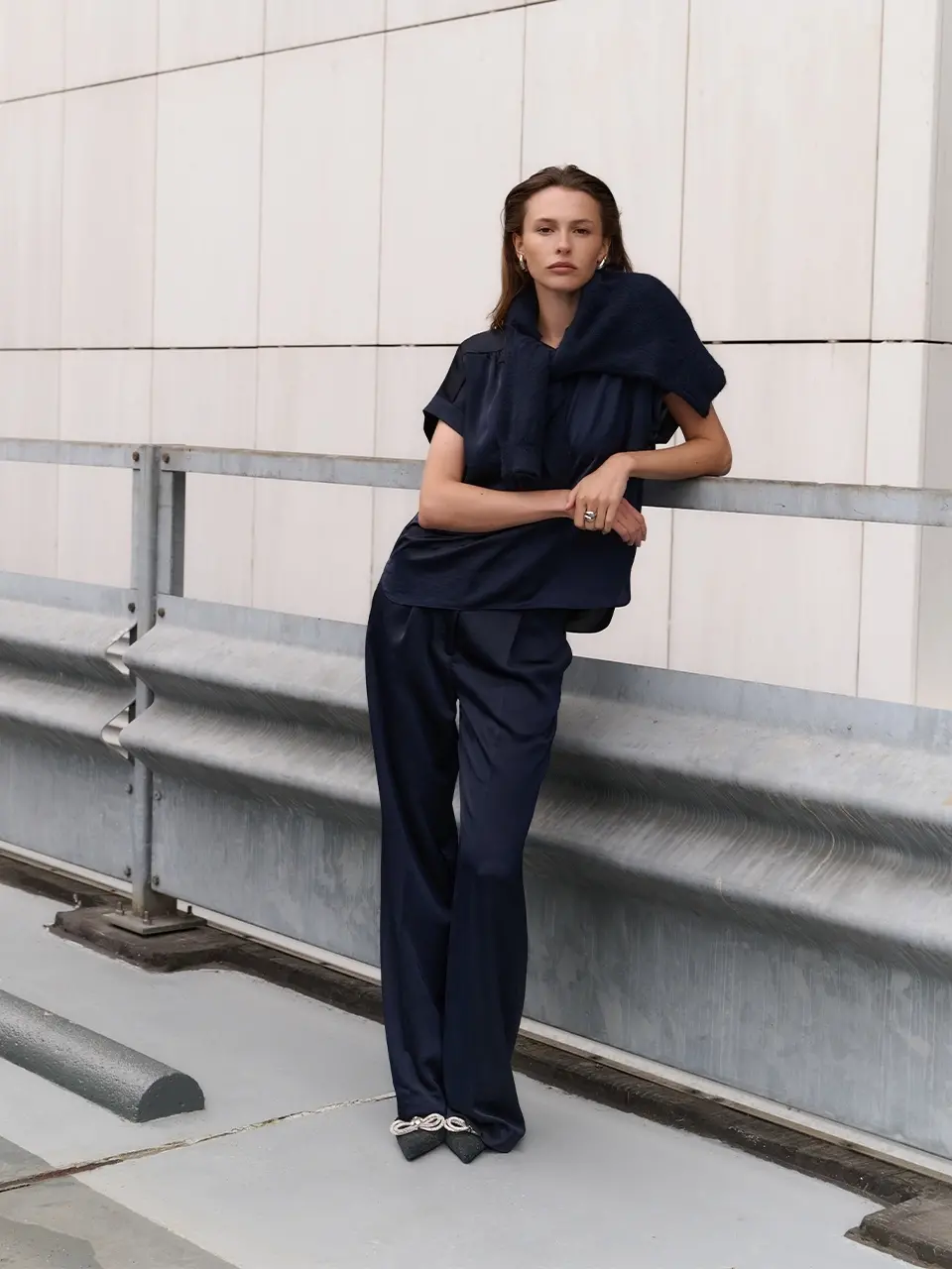 Dante 6 Loose Fit Shirt Donkerblauw