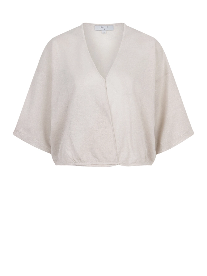 dante 6 Lurex vest Creme
