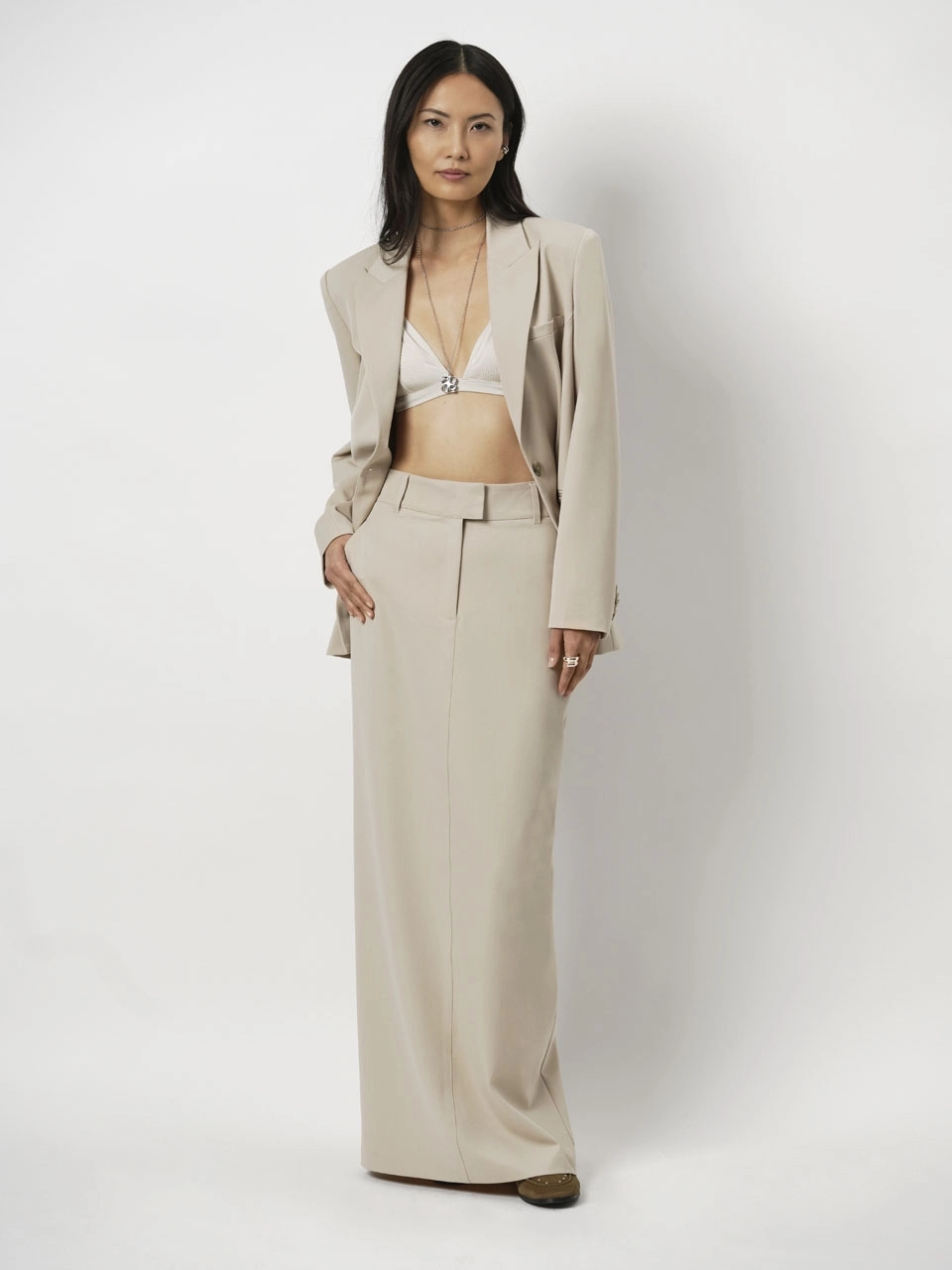 Dante 6 Maxi Rok Creme