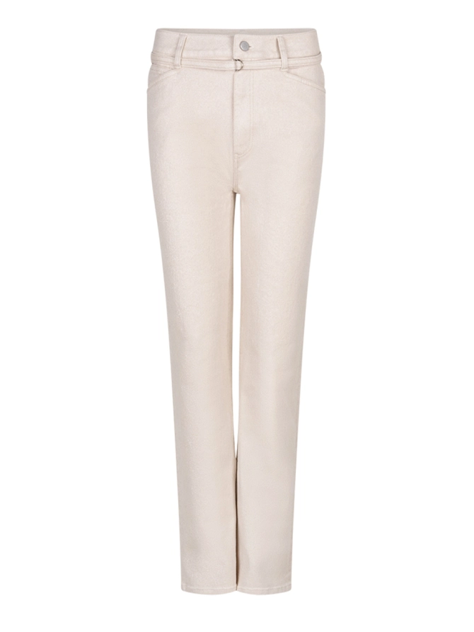 dante 6 Metallic crop jeans Creme