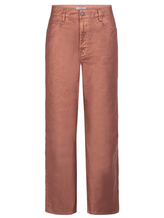 dante 6 Metallic cropped jeans Rose metallic
