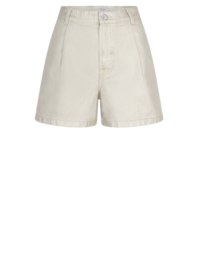 Dante 6 Metallic Denim Short Champagne Metallic