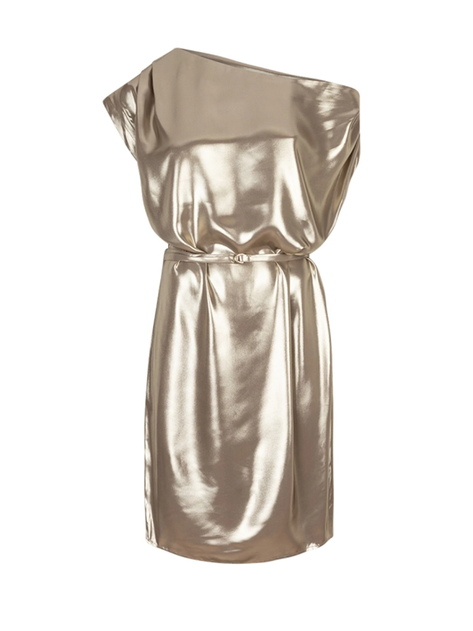 dante 6 Metallic mini-jurk Goud