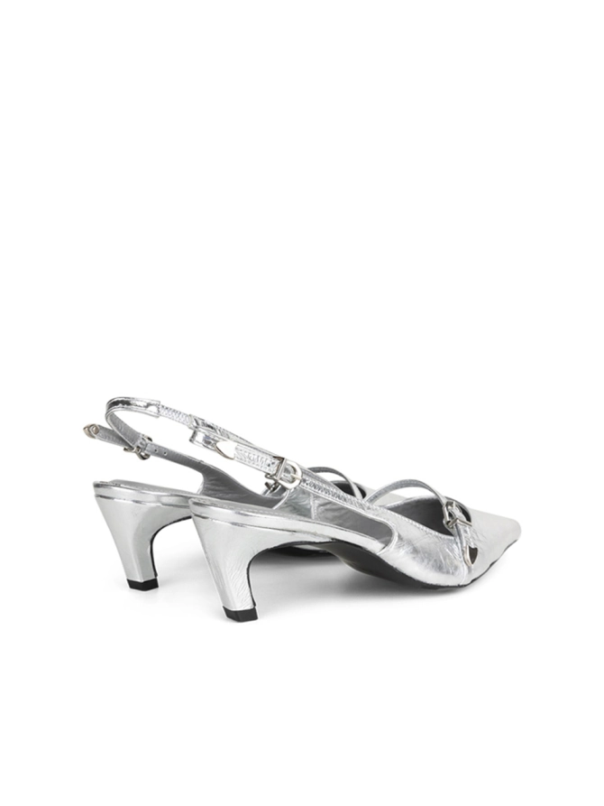 Dante 6 Metallic Slingback Pumps Silver