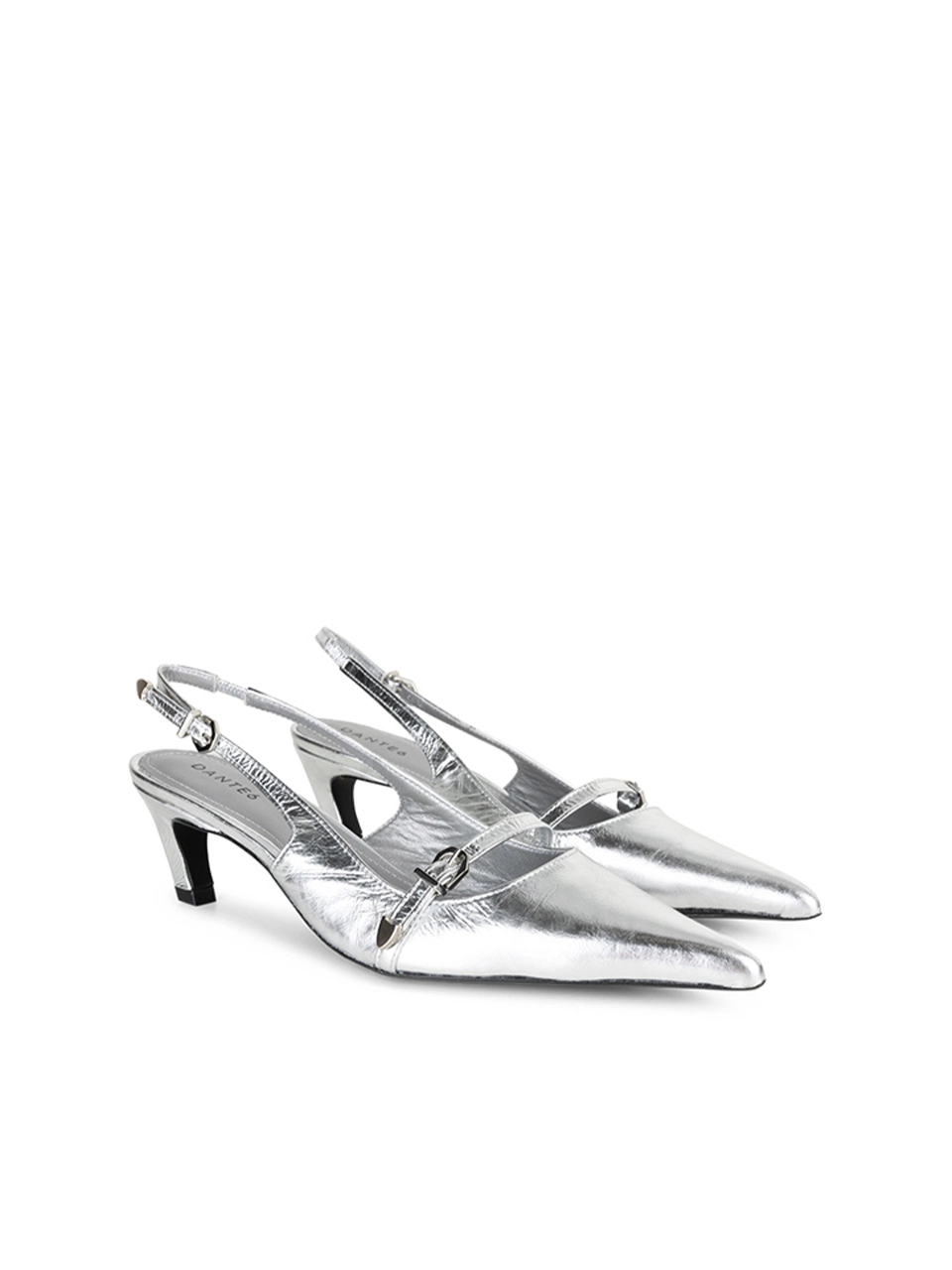 Dante 6 Metallic Slingback Pumps Silver