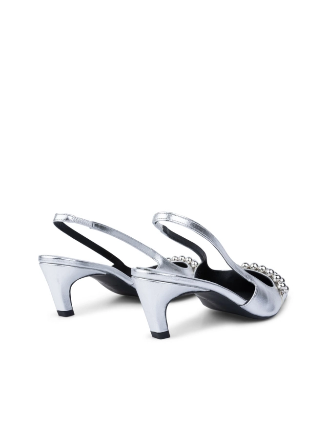 Dante 6 Metallic Slingbacks Zilver