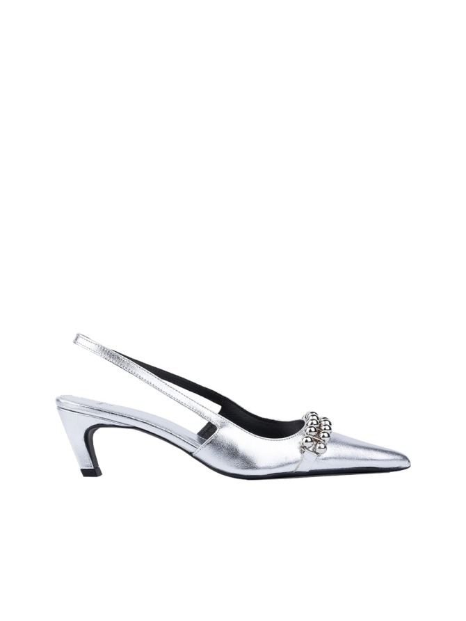 dante 6 Metallic slingbacks Zilver