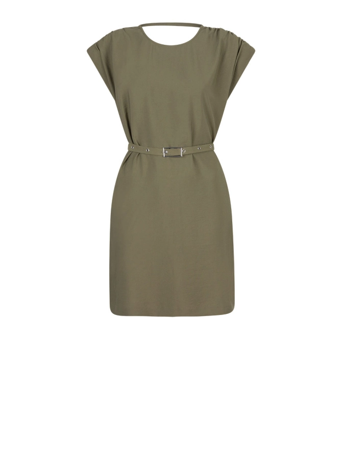 dante 6 Mini-jurk met ceintuur Groen