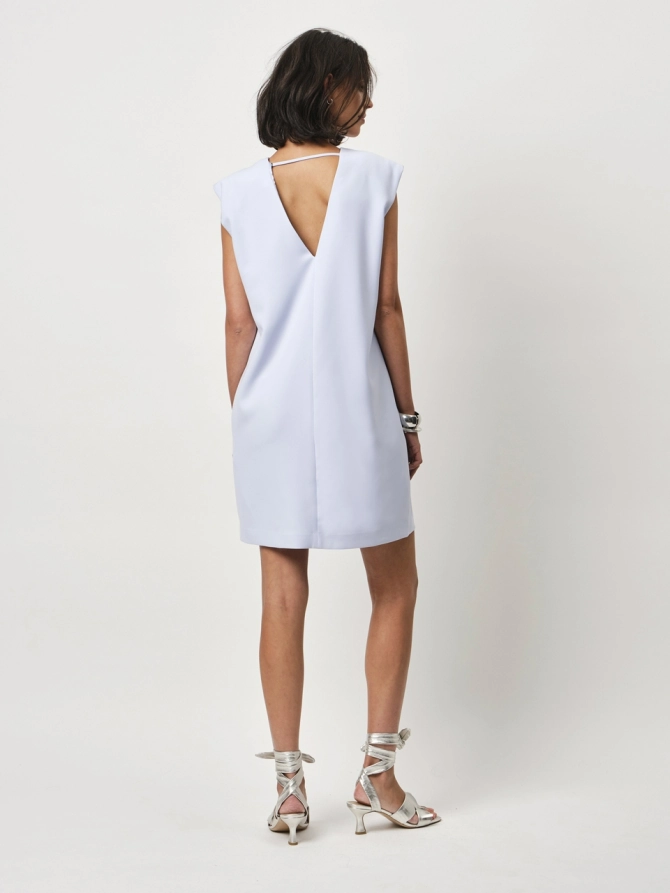 Dante 6 Mini-jurk Met Riem Lichtblauw