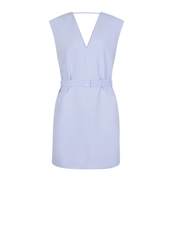 dante 6 Mini-jurk met riem Lichtblauw