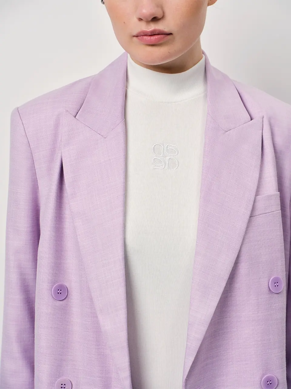 Dante 6 Mockneck Logo Tanktop Wit