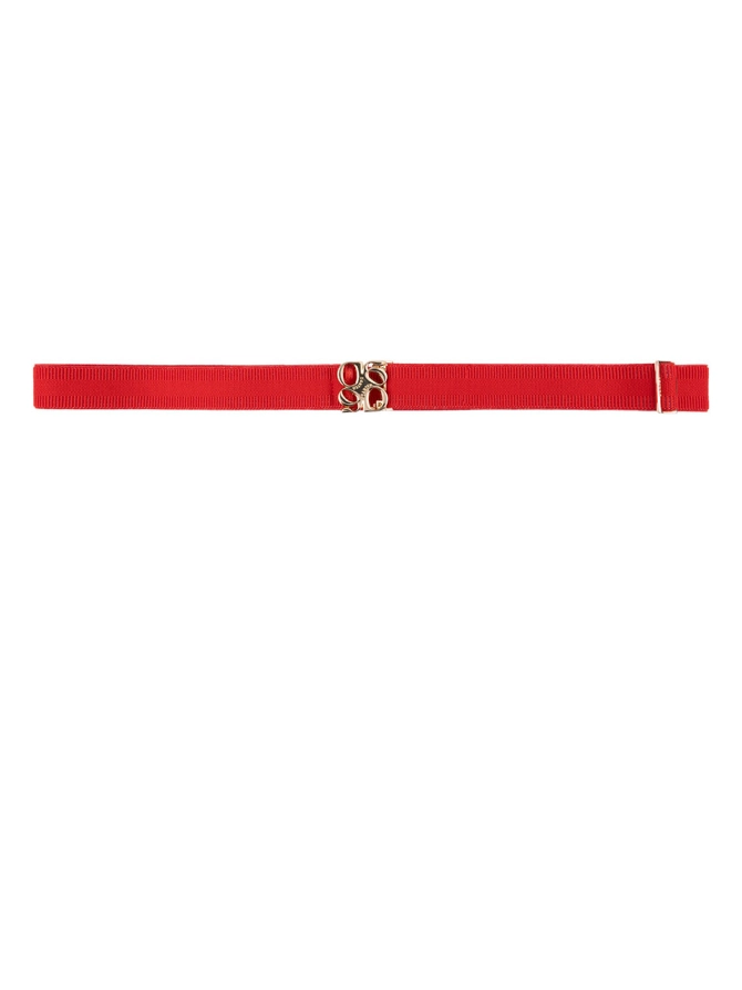dante 6 Monogram riem Rood