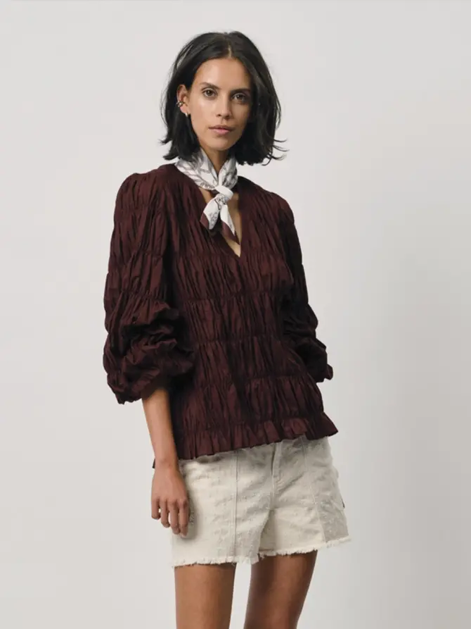 dante 6 Monogram sjaal Creme