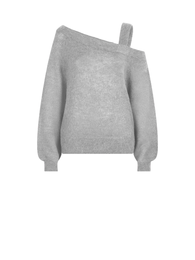 dante 6 Off shoulder trui Grijs