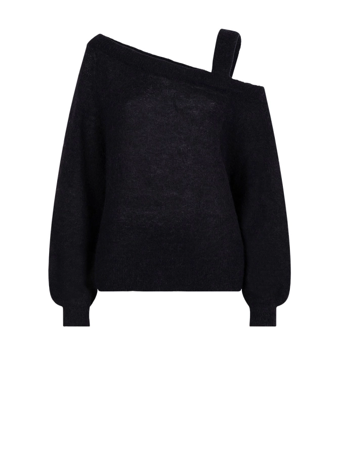 dante 6 Off shoulder trui Zwart