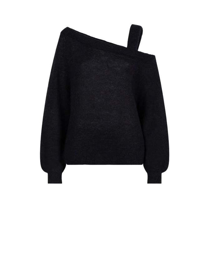 dante 6 Off shoulder trui Zwart