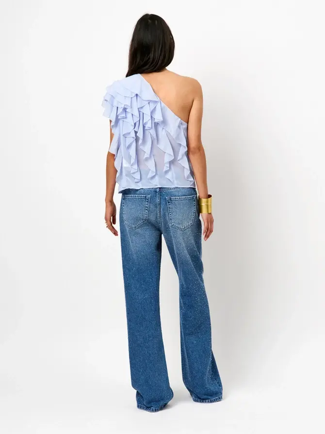 Dante 6 One-shoulder Top Blauw