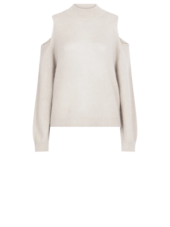 dante 6 Open-schouder trui Beige