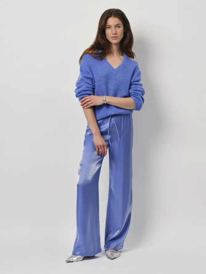 Dante 6 Open Schouder Trui Blauw