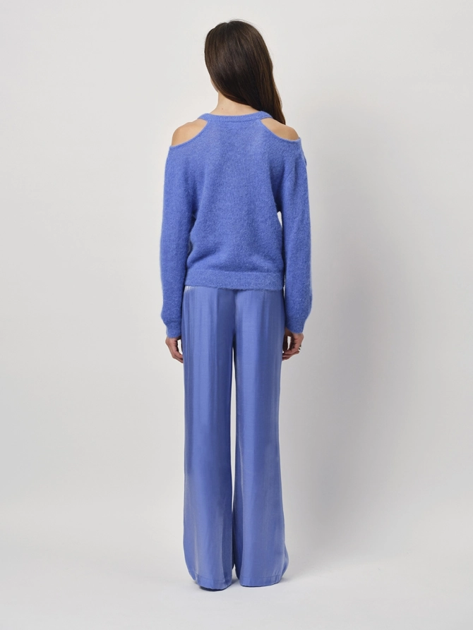 Dante 6 Open Schouder Trui Blauw
