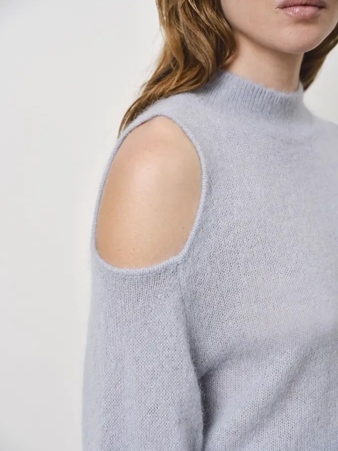 Dante 6 Open-schouder Trui Blauw