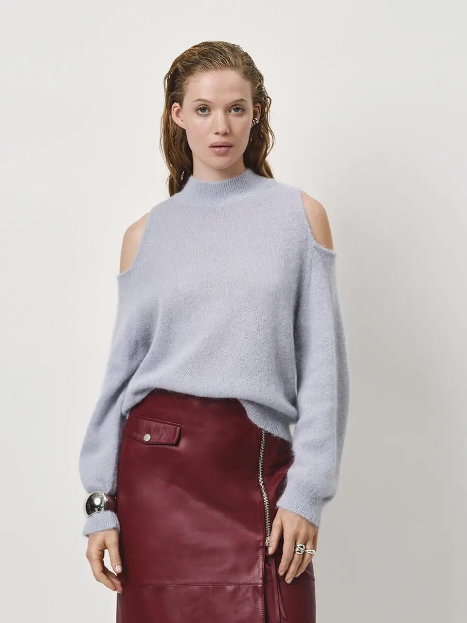 Dante 6 Open-schouder Trui Blauw