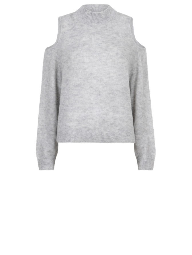 dante 6 Open-schouder trui Grijs