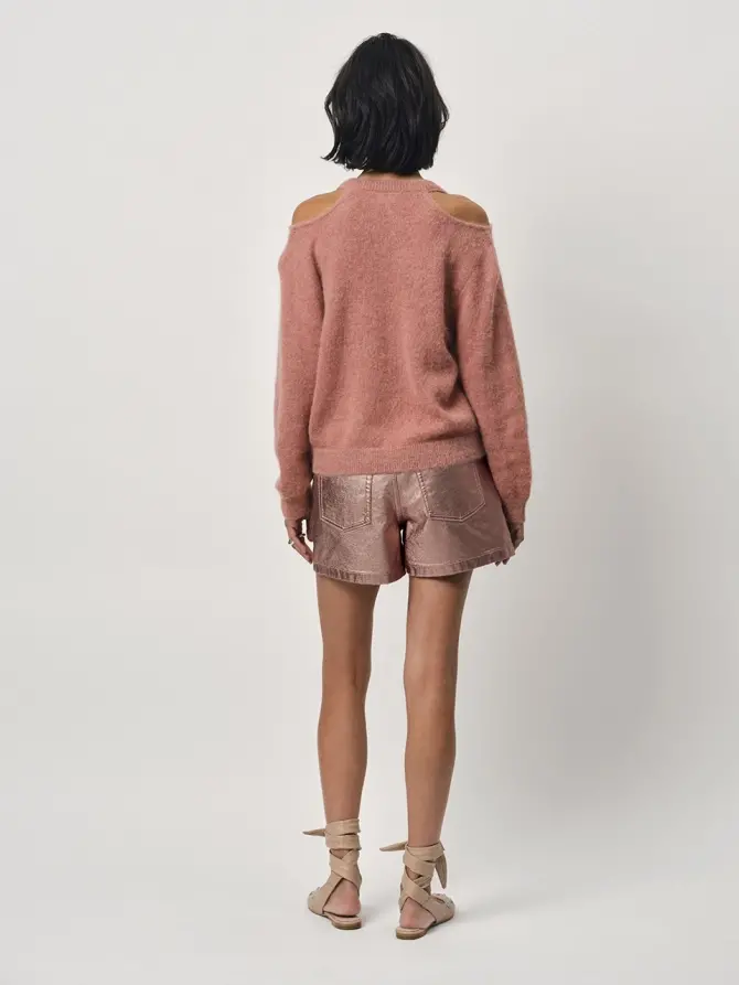 Dante 6 Open Schouder Trui Roze