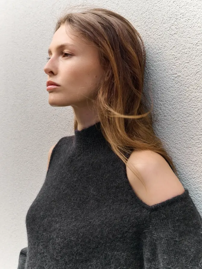 Dante 6 Open-schouder Trui Zwart