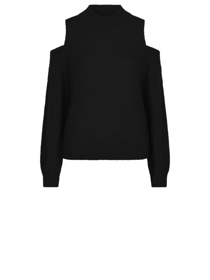 dante 6 Open-schouder trui Zwart