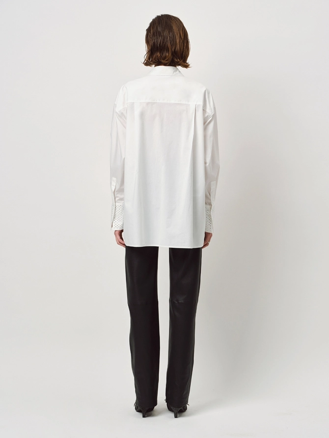 Dante 6 Oversized Strass Shirt Wit