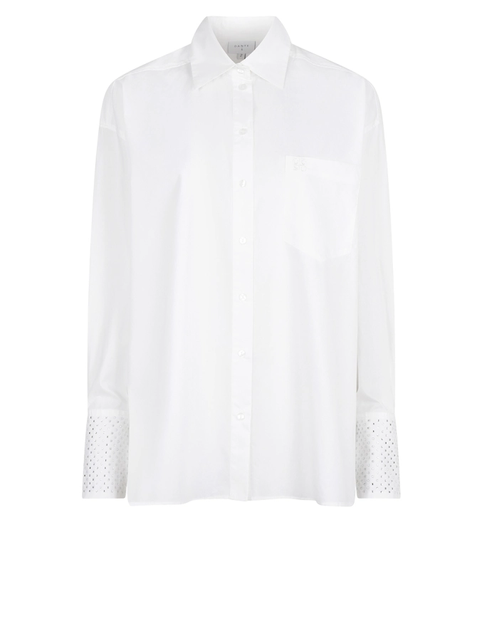 dante 6 Oversized strass shirt Wit
