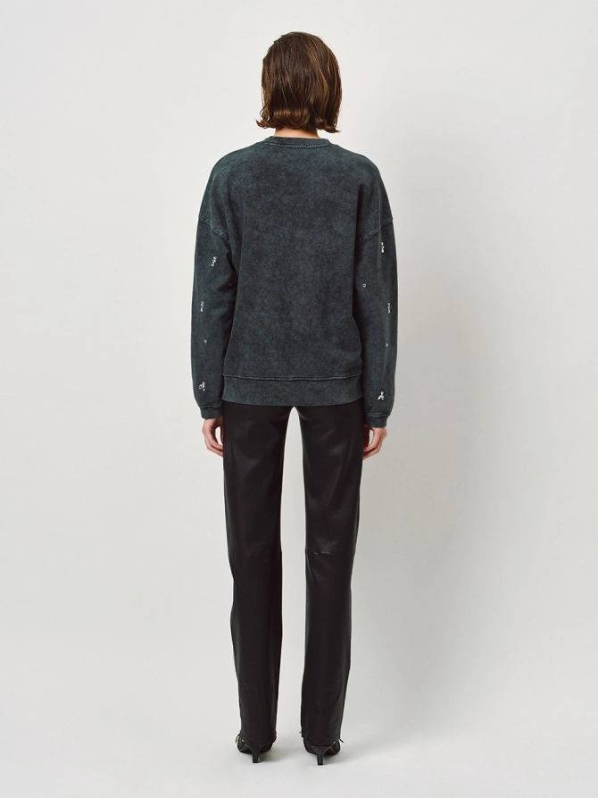 Dante 6 Oversized Strass Sweater Washed Black