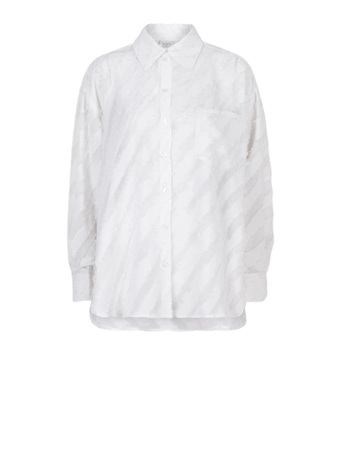 dante 6 Oversized textuur shirt Creme