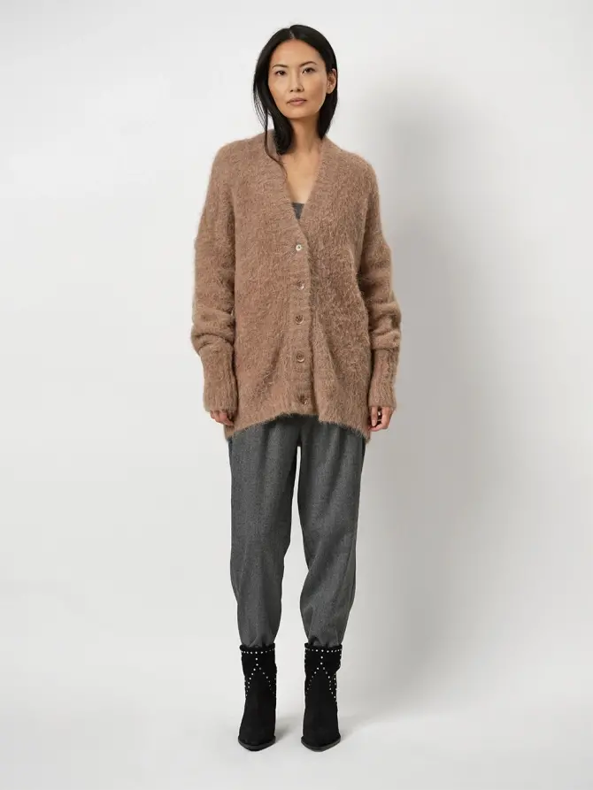 dante 6 Oversized vest Bruin