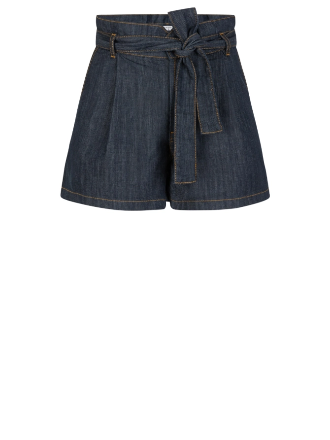 dante 6 Paperbag denim short Dark indigo