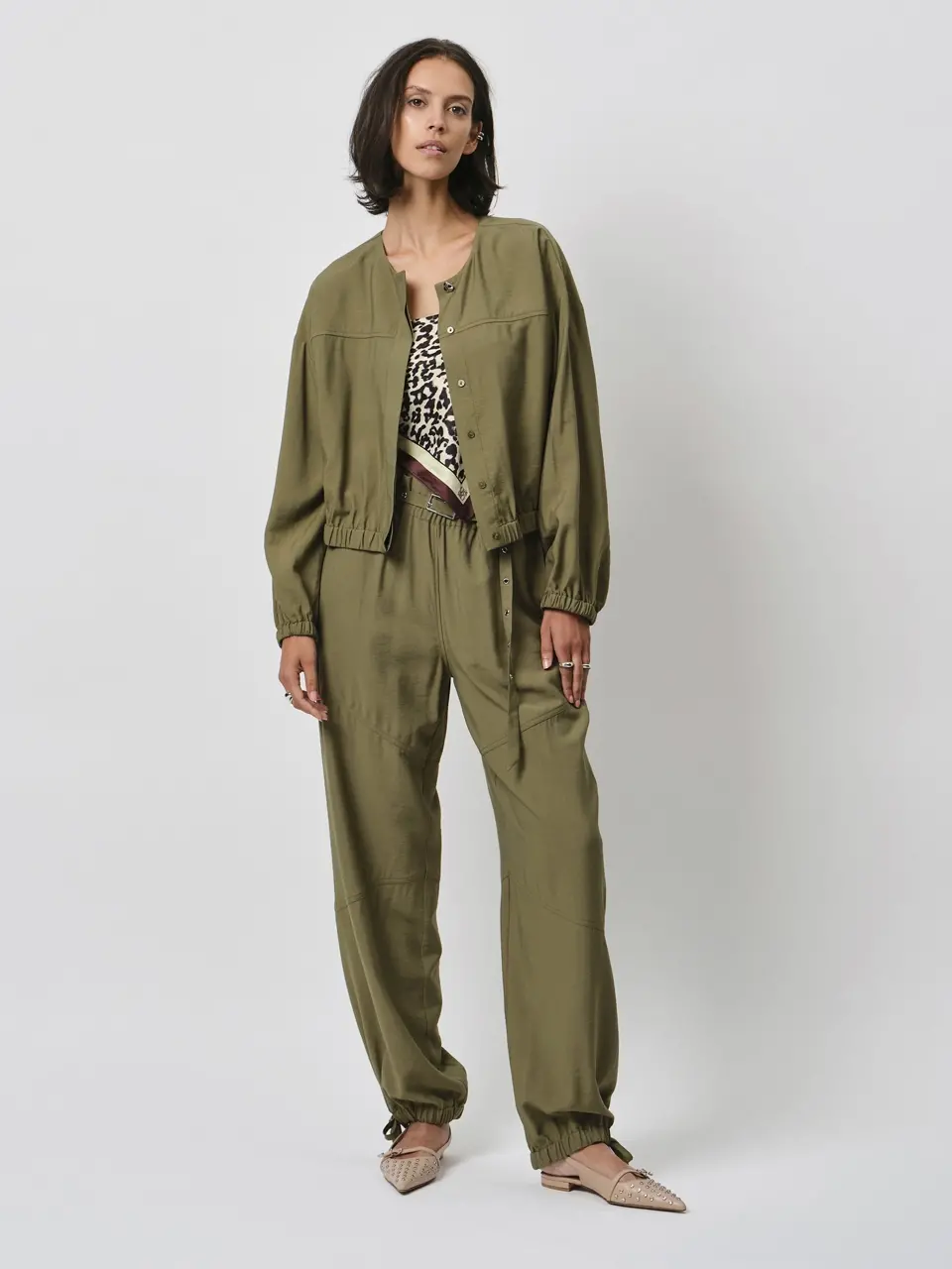 Dante 6 Paperbag Pantalon Groen