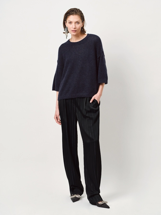 Dante 6 Pinstripe Pantalon Zwart