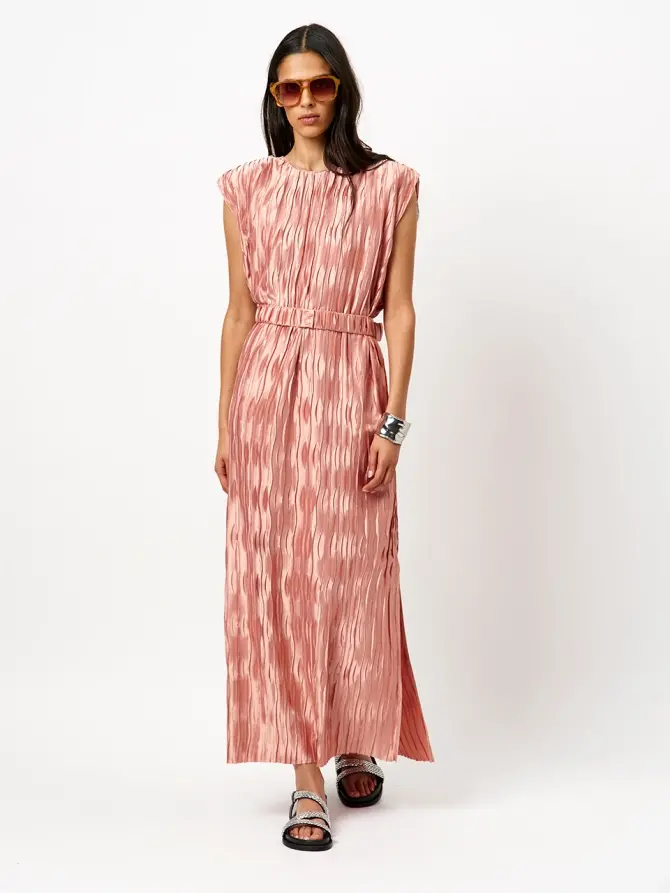 Dante 6 Plissé Maxi-jurk Roze