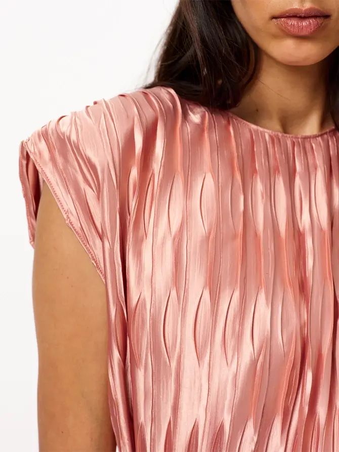 Dante 6 Plissé Maxi-jurk Roze