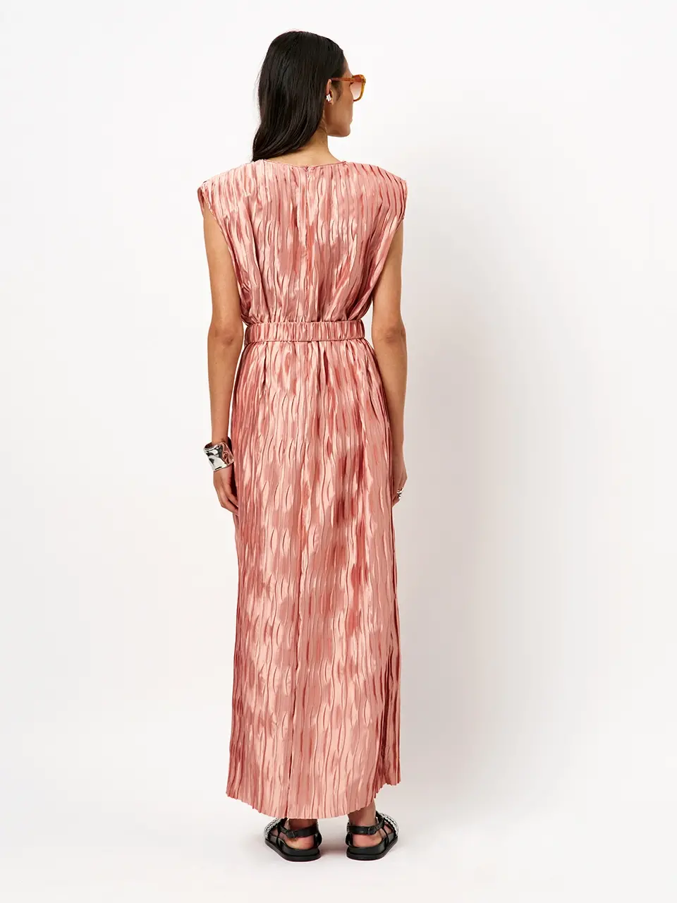 Dante 6 Plissé Maxi-jurk Roze